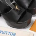 LV Chunky Heel Platform Ankle‑Strap Sandals 13cm Heel #B68423