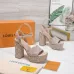 LV Chunky Heel Platform Ankle‑Strap Sandals 13cm Heel #B68424