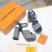 LV Chunky Heel Platform Ankle‑Strap Sandals 13cm Heel #B68425