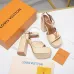 LV Chunky Heel Platform Ankle‑Strap Sandals 13cm Heel #B68426