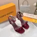 LV Crystal Heel Bow Slingback High‑Heel Sandals 7.5cm Heel #B68506
