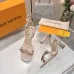 LV Crystal Heel Bow Slingback High‑Heel Sandals 7.5cm Heel #B68507