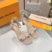 LV Crystal Heel Bow Slingback High‑Heel Sandals 7.5cm Heel #B68507