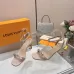 LV Crystal Heel Bow Slingback High‑Heel Sandals 7.5cm Heel #B68507