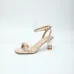 LV Crystal Heel Bow Slingback High‑Heel Sandals 7.5cm Heel #B68507