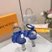 LV Crystal Heel Bow Slingback High‑Heel Sandals 7.5cm Heel #B68509