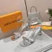 LV Crystal Heel Bow Slingback High‑Heel Sandals 7.5cm Heel #B68510
