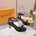 LV Crystal Heel Bow Slingback High‑Heel Sandals 7.5cm Heel #B68511