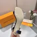 LV Crystal Heel Bow Slingback High‑Heel Sandals 7.5cm Heel #B68511
