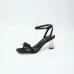LV Crystal Heel Bow Slingback High‑Heel Sandals 7.5cm Heel #B68511