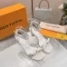 LV Crystal Heel Bow Slingback High‑Heel Sandals 7.5cm Heel #B68512