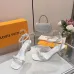 LV Crystal Heel Bow Slingback High‑Heel Sandals 7.5cm Heel #B68512