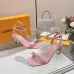 LV Crystal Heel Bow Slingback High‑Heel Sandals 7.5cm Heel #B68513