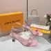 LV Crystal Heel Bow Slingback High‑Heel Sandals 7.5cm Heel #B68513