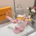 LV Crystal Heel Bow Slingback High‑Heel Sandals 7.5cm Heel #B68513