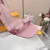 LV Crystal Heel Bow Slingback High‑Heel Sandals 7.5cm Heel #B68513