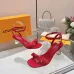 LV Crystal Heel Bow Slingback High‑Heel Sandals 7.5cm Heel #B68514