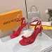 LV Crystal Heel Bow Slingback High‑Heel Sandals 7.5cm Heel #B68514