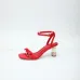 LV Crystal Heel Bow Slingback High‑Heel Sandals 7.5cm Heel #B68514
