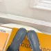 LV CUBE Metal Block Heel Silk Slide Sandals 6.5cm Heel #B68504