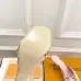 LV CUBE Metal Block Heel Silk Slide Sandals 6.5cm Heel #B68505