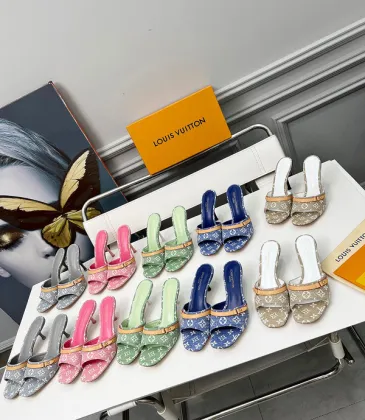 Louis Vuitton Shoes for Women's Louis Vuitton Slippers Heel height:5.5cm #A54019 Louis Vuitton Shoes for Women's Louis Vuitton Slippers Heel height:5.5cm #A54019