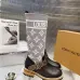 LV Monogram Knit Spliced Knee‑High Stretch Rider Boots #B68406