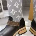 LV Monogram Knit Spliced Knee‑High Stretch Rider Boots #B68406