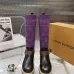 LV Monogram Knit Spliced Knee‑High Stretch Rider Boots #B68407