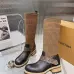 LV Monogram Knit Spliced Knee‑High Stretch Rider Boots #B68408