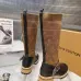 LV Monogram Knit Spliced Knee‑High Stretch Rider Boots #B68408