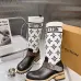 LV Monogram Knit Spliced Knee‑High Stretch Rider Boots #B68409