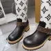 LV Monogram Knit Spliced Knee‑High Stretch Rider Boots #B68409