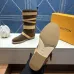 LV Suede Multi‑Buckle Mid‑Calf Rider Boots Flat Sole #B68447