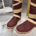 LV Vintage Multi‑Strap Suede Knee‑High Rider Boots Block Heel #B68403