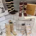 LV Vintage Multi‑Strap Suede Knee‑High Rider Boots Block Heel #B68403