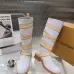 LV Vintage Multi‑Strap Suede Knee‑High Rider Boots Block Heel #B68405