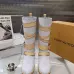 LV Vintage Multi‑Strap Suede Knee‑High Rider Boots Block Heel #B68405