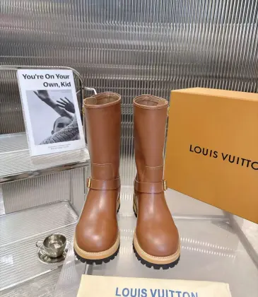 LV × Timberland 8‑Inch Co‑Branded Work Boots Rubber Lug Sole #B68436