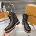 Louis Vuitton Unisex Monogram Patchwork Side‑Zip Combat Boots #B68332