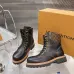 Louis Vuitton Unisex Monogram Patchwork Side‑Zip Combat Boots #B68332