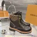 Louis Vuitton Unisex Monogram Patchwork Side‑Zip Combat Boots #B68332