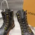 Louis Vuitton Unisex Monogram Patchwork Side‑Zip Combat Boots #B68332