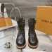 Louis Vuitton Unisex Monogram Patchwork Side‑Zip Combat Boots #B68332