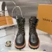 Louis Vuitton Unisex Monogram Patchwork Side‑Zip Combat Boots #B68333