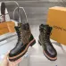 Louis Vuitton Unisex Monogram Patchwork Side‑Zip Combat Boots #B68333