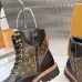 Louis Vuitton Unisex Monogram Patchwork Side‑Zip Combat Boots #B68333