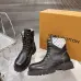 Louis Vuitton Unisex Monogram Patchwork Side‑Zip Combat Boots #B68334