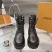 Louis Vuitton Unisex Monogram Patchwork Side‑Zip Combat Boots #B68335