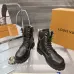 Louis Vuitton Unisex Monogram Patchwork Side‑Zip Combat Boots #B68335